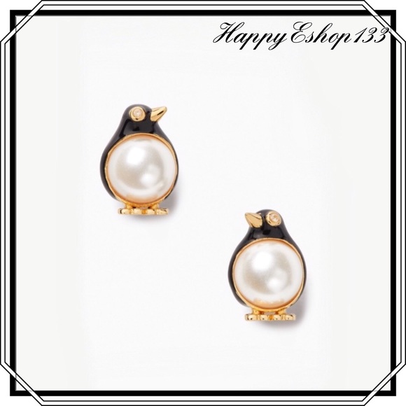 ♠️ kate spade NY Women’s Pearl Penguin Arctic Friends Stud